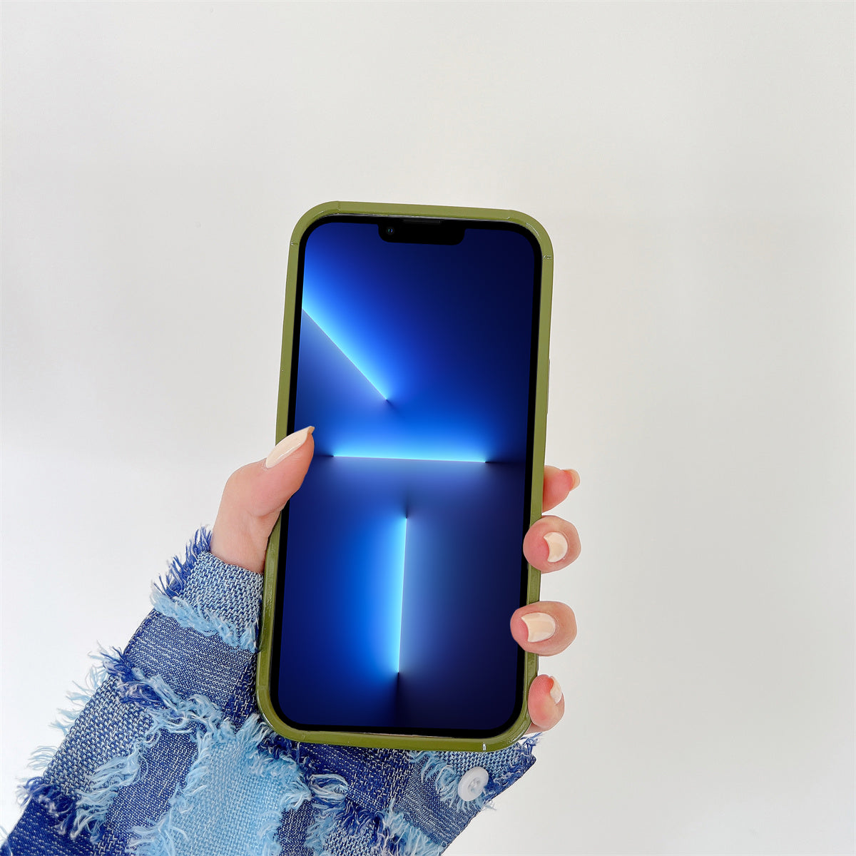 Til iPhone 13 Pro Max 6,7 tommer stødsikker plisseret design blankt telefoncover Blødt TPU-bagcover Til iPhone 13 Pro Max 6,7 tommer stødsikker plisseret design blankt telefoncover Blødt TPU-bagcover